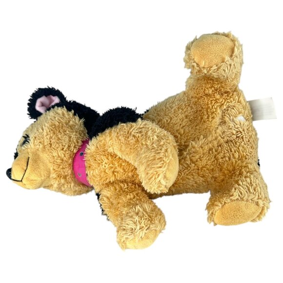 Mattel Barbie Plush Dog Plush Toy Sounds Working Black & Tan Pink Bow & Collar - Picture 9 of 11